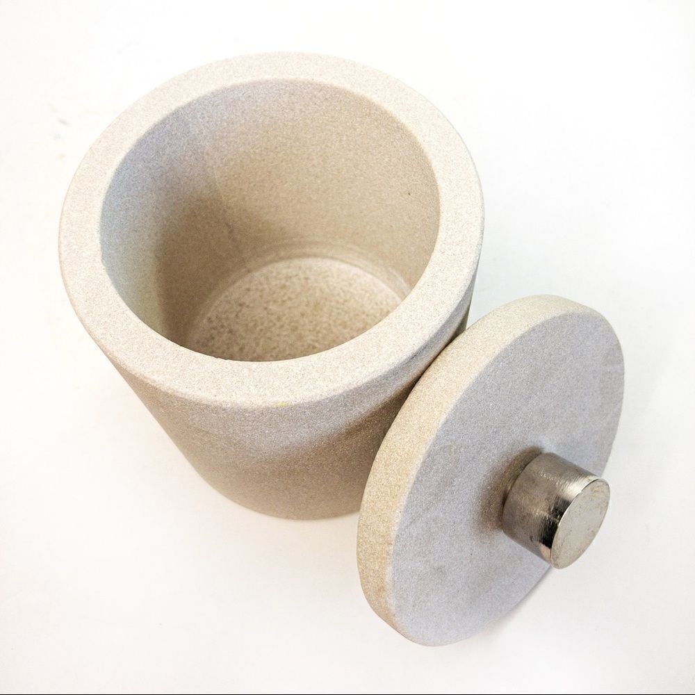 Natural Soapstone Lidded Container - Picture 3 of 6